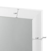 Неутип 55 *16 Целосна должина над огледалото на вратата што виси огледало за просторијата за домови во спалната соба бела