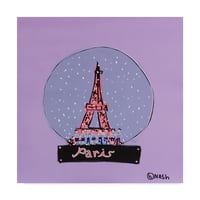Ликовна Уметност Париз снежен глобус Платнена Уметност Од Брајан Неш