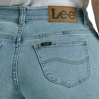 Leekенски ултра ултра удобност со Fle Motion Straight Log Jean