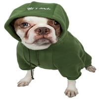 Pet Life ® Американски Класичен Моден Плишан Памучен Џемпер За Кучиња Со Качулка