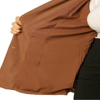 Уникатни поволни цени женски плус големина блејзери шал јака отворена предна работа случајна блејзер