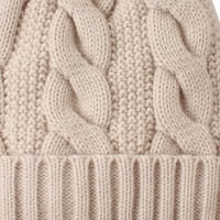 Базиреј Женска Мода Чувајте Топли Зимски Капи Плетена Волна Шапка