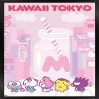 Здраво Кити И Пријатели-Каваи Токио Ѕид Постер, 14.725 22.375 Врамени