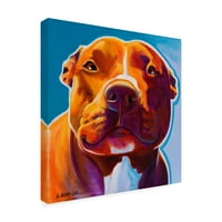 Трговска марка ликовна уметност „Скарлет милениче куче“ платно уметност од Догарт
