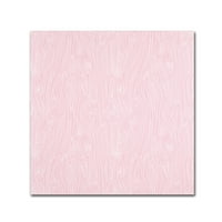 Трговска марка ликовна уметност „Woodgrain Pink“ платно уметност од yиотна Варикуо