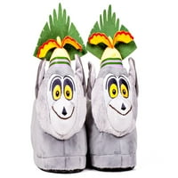 2107 - - DreamWorks Мадагаскар-Кралот Џулиен Влечки-ХХ - Големи-Среќни Нозе Машки И Женски Влечки