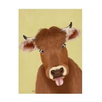 Фабна фанки „Смешна фарма крава 2“ платно уметност